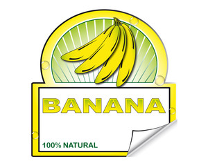 Sticker - Banana's label for marketplace