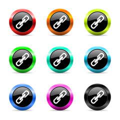 Aufkleber - link icon vector set