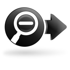 Fototapete - zoom moins sur bouton noir