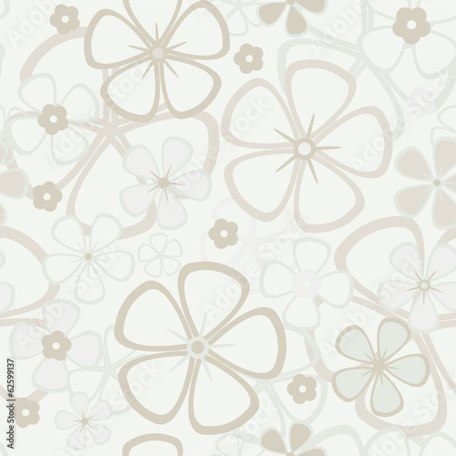 Naklejka dekoracyjna Floral abstract background, seamless