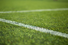 Close-up Of Soccer Turf