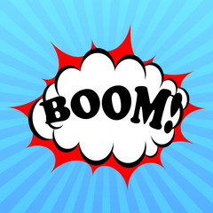 Sticker - Boom vector poster