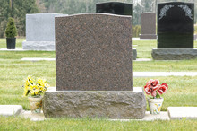 Tombstone With Flowers