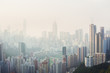Air pollution hangs over Hong Kong Island