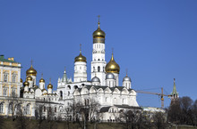 Churches Of Moscow Kremlin. Russia.
