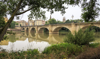 Bridge of stone, Logroño, La Rioja