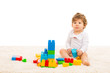 © Gabriel Blaj - Toddler boy playing with building blocks