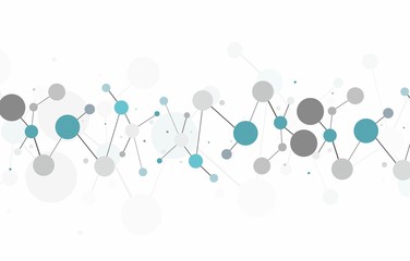 Wall Mural - Molecule background