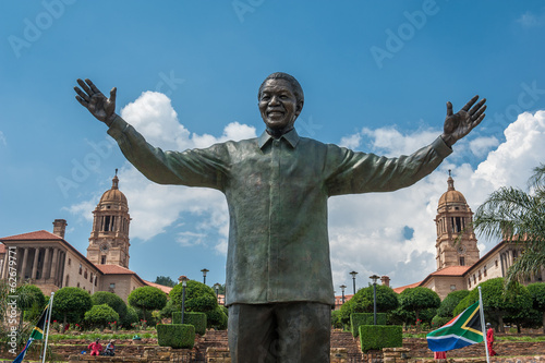 Fototapeta na szkło Statua Nelson Mandela w Pretoria, Południowa Afryka
