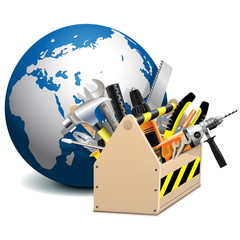 Vector Toolbox with Globe