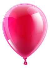 Pink Birthday Or Party Balloon