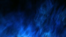 Mystic Loopable Blue Fractal Style Fire Background, CG Animation