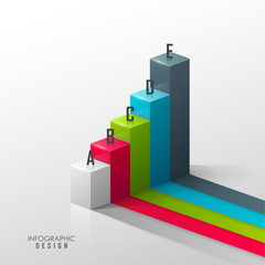 Wall Mural - Vector infographic or web design template