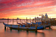 Sunset over the Grand Canal. Venice, Italy