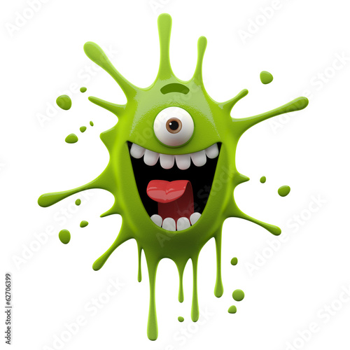 Fotografía funny monster 3D character, crazy little creep