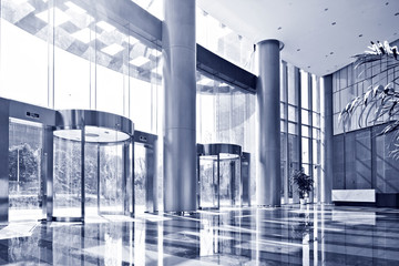 Canvas Print - empty hall in the modern office building.