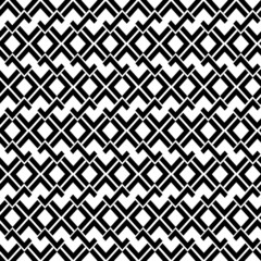 Wall Mural - abstract geometric seamless pattern in black and white