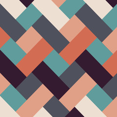 Wall Mural - retro style abstract stripes background