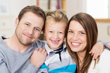 Sticker - glückliche familie