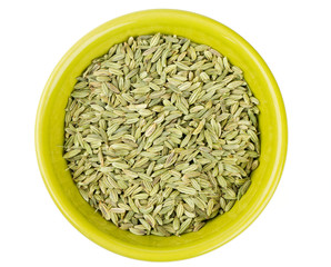 Sticker - fennel seeds isolated on white background