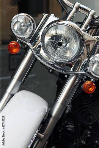 Naklejka na drzwi Motor bike detail