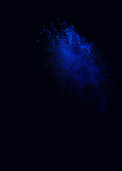 Flour on dark blue background