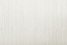 Close Up White Bamboo Mat Striped Background Texture Pattern