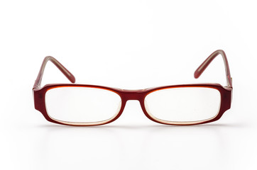 Eyeglasses isolated white background