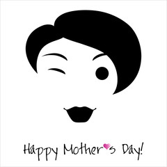 Happy Mother`s Day background or card.