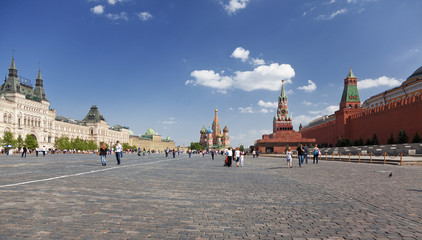 View of the red square. Moscow. Russia