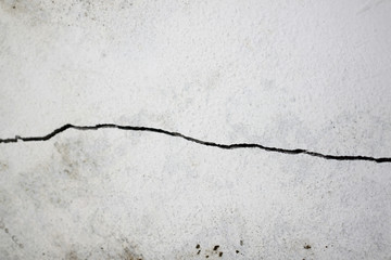 crack white wall.