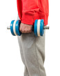 © Maria Vazquez - Muscular young man with dumbbells