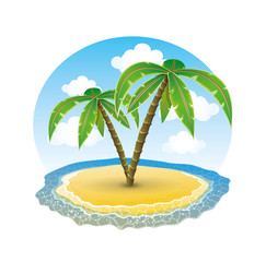 Wall Mural - Island.