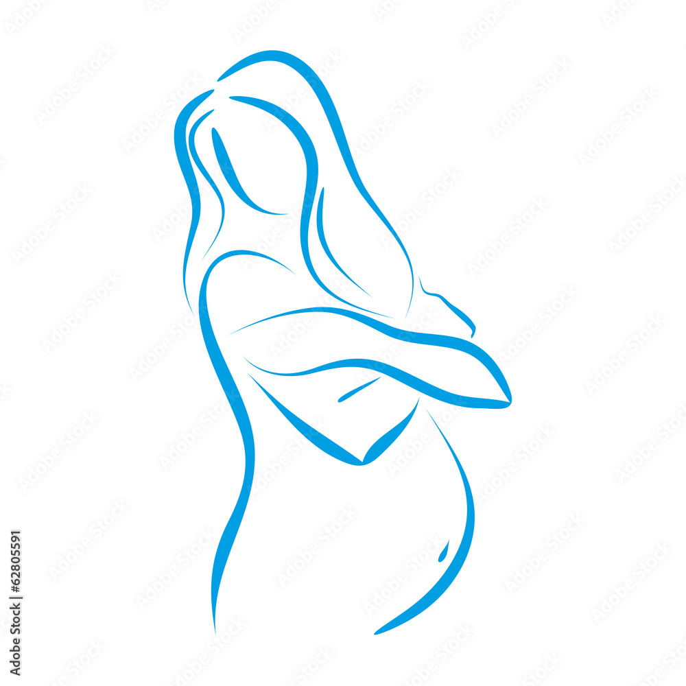 kobieta w ciąży - obrazy, fototapety, plakaty 