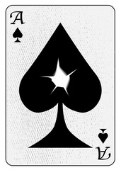 Wall Mural - Playing Card Bullet Hole