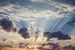 © Mint Images - Sunset, clouds gathering, in the sky over Black Rock Desert, Nevada.