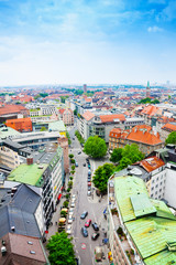 Wall Mural - Street view in city centre of Munich, Germany