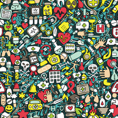 Medicine seamless pattern