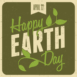 Fototapeta Młodzieżowe - Earth Day Poster