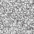 © ivook - Travel seamless pattern in black and white