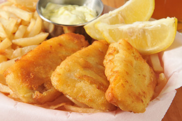 Sticker - Fish sticks with fries