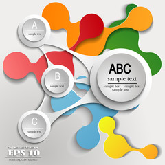 Wall Mural - infographics ABC