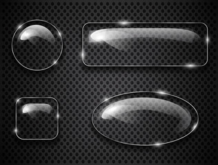 Glass buttons