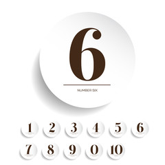 Poster - Number set vector