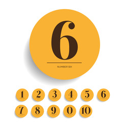 Poster - Number set vector