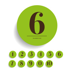 Poster - Number set vector