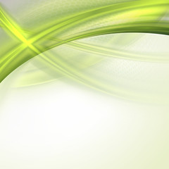 Aufkleber - Abstract green waving background