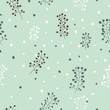 © artnis - Seamless floral pattern with grass field