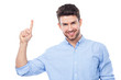 © pikselstock - Young man pointing up