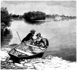 Poster - Boating - end 19th century